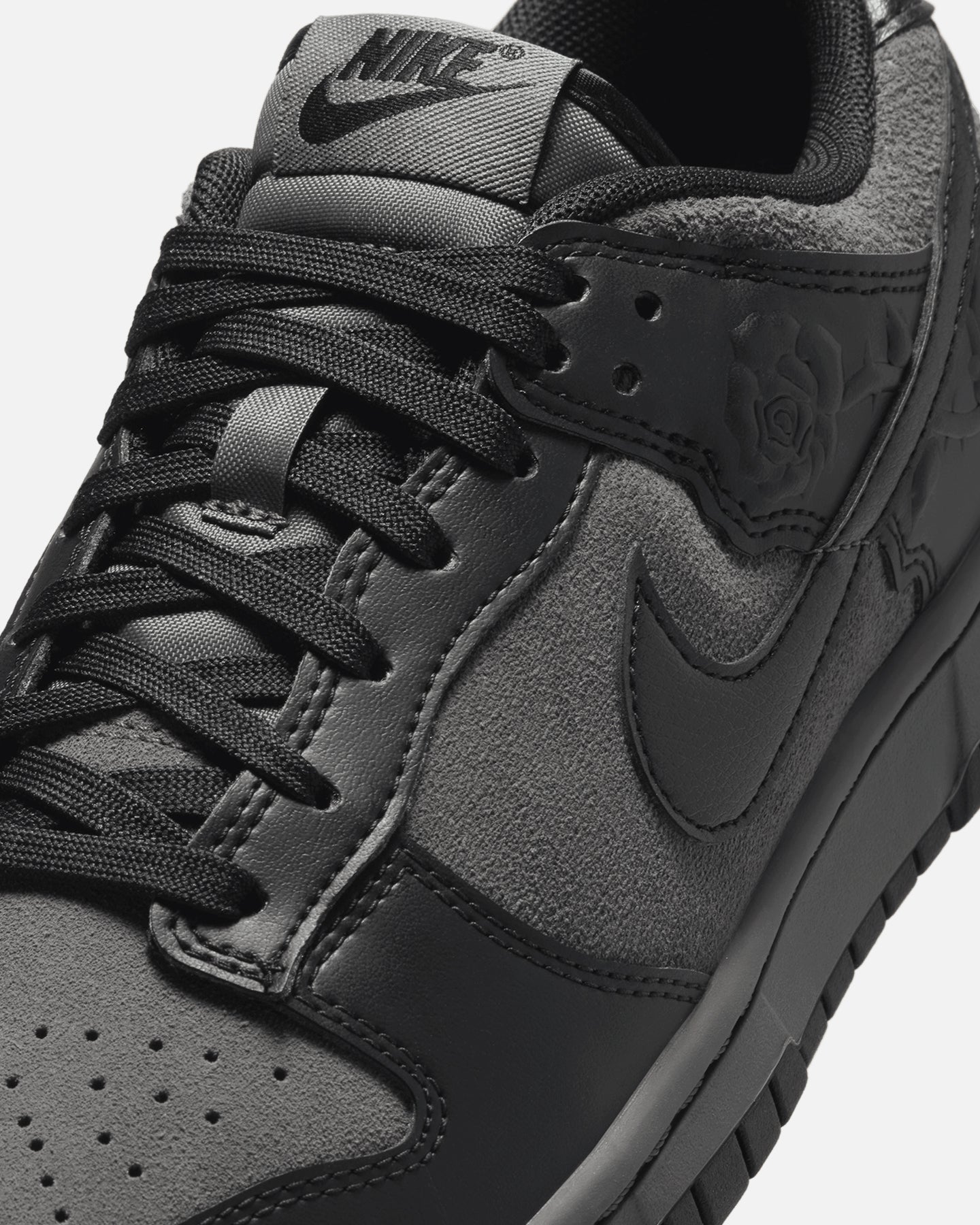 Nike Women's Dunk Low "Black Roses" Iron Grey