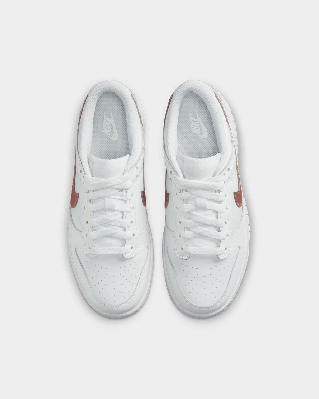Nike Kids' Nike Dunk Low "White Pink" White/Metallic Red