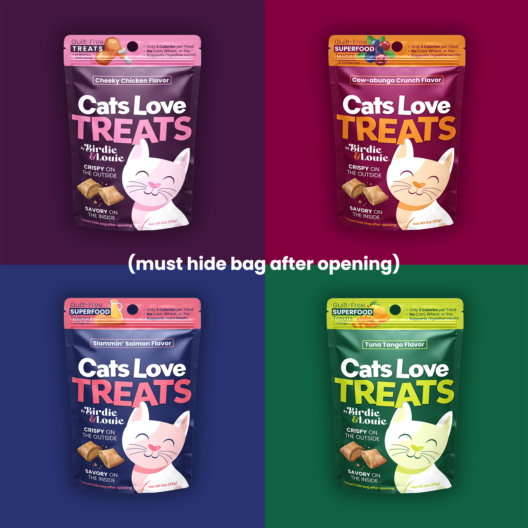 Cat Treat Multipack – All 4 Cheeky Flavors